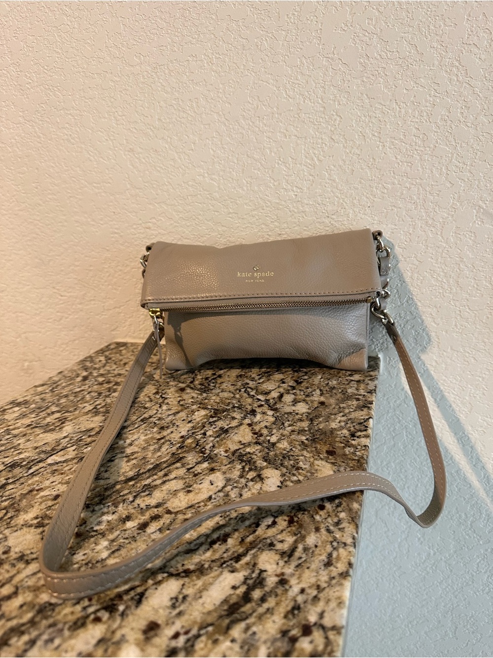 Kate Spade Nude Leather Crossbody Bag